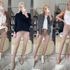 Sabine High Waist Zip Cuff Pants